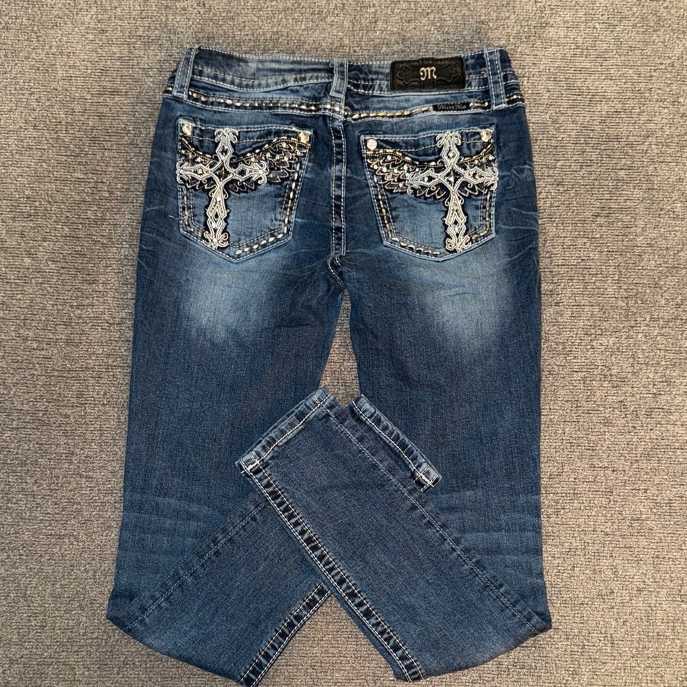 Miss Me Dark Blue Skinny Jeans